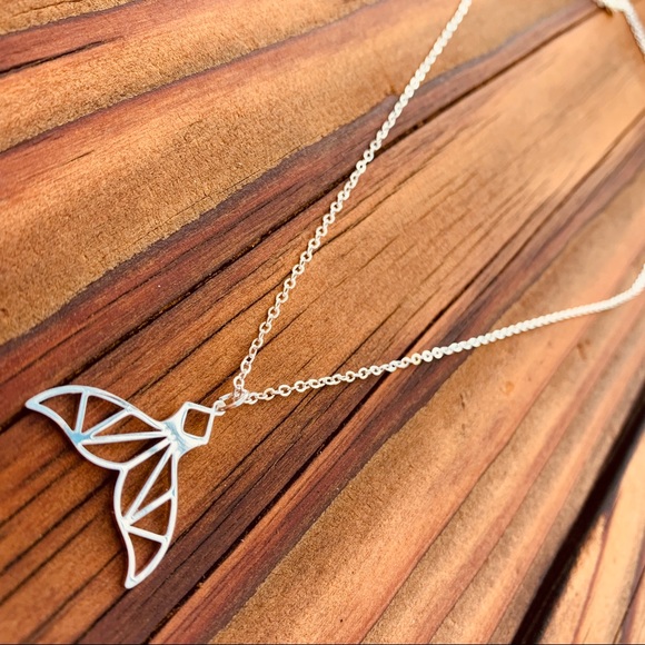 GOLD Mermaid Tail 14k Gold Plated Stainless Steel Necklace With Gift Box - Picture 5 of 9